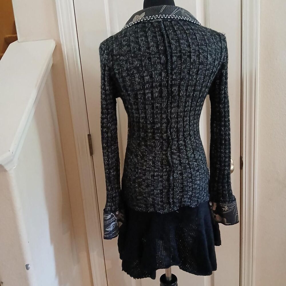Y2K Style The Pyramid Collection Patchwork Fairy Grunge Cardigan XS Fairy Grunge - Picture 2 of 8